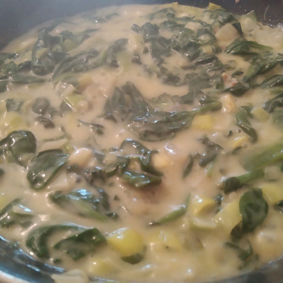Espinacas con crema Espinacas con crema