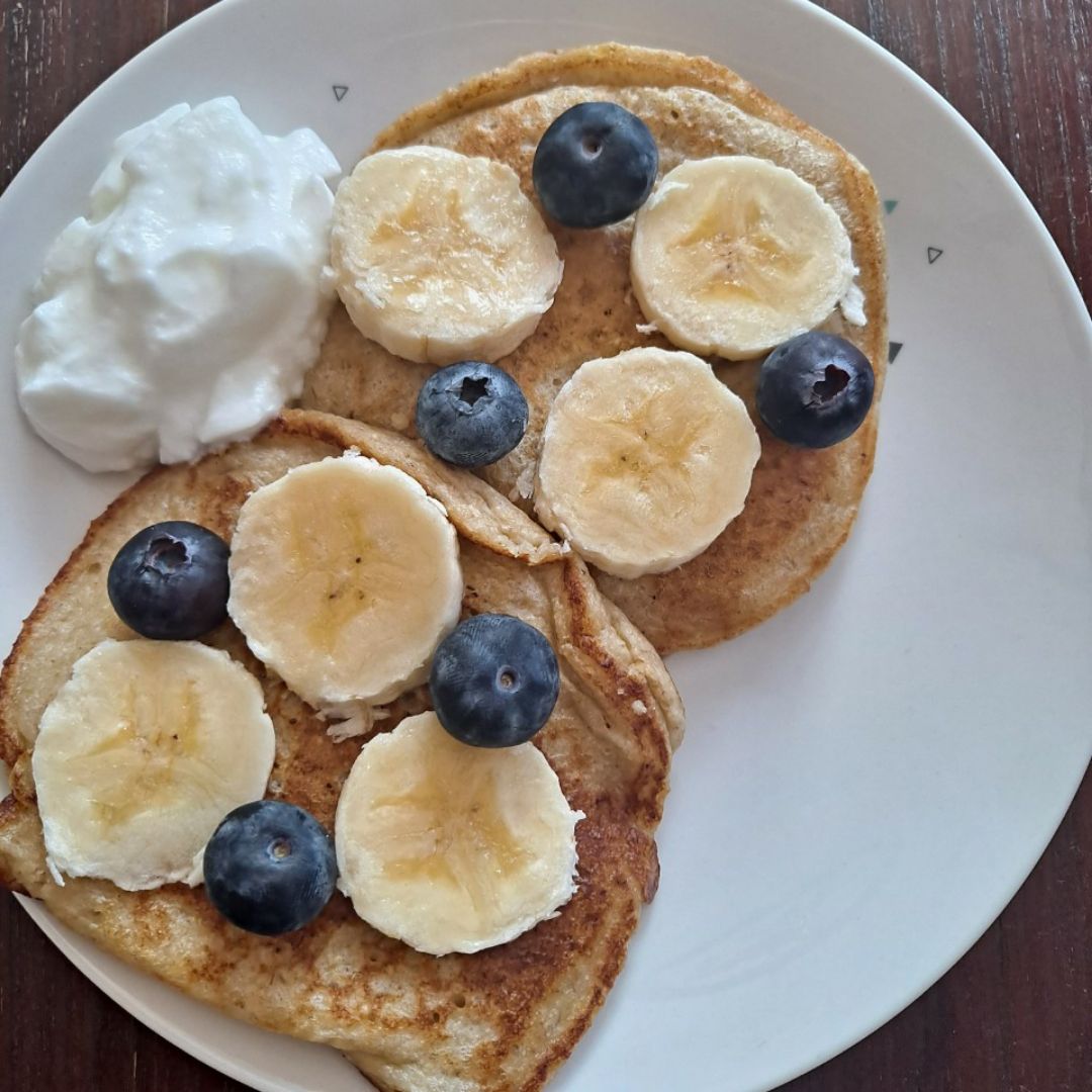 Tortitas de avena y plátano Tortitas de avena y plátano