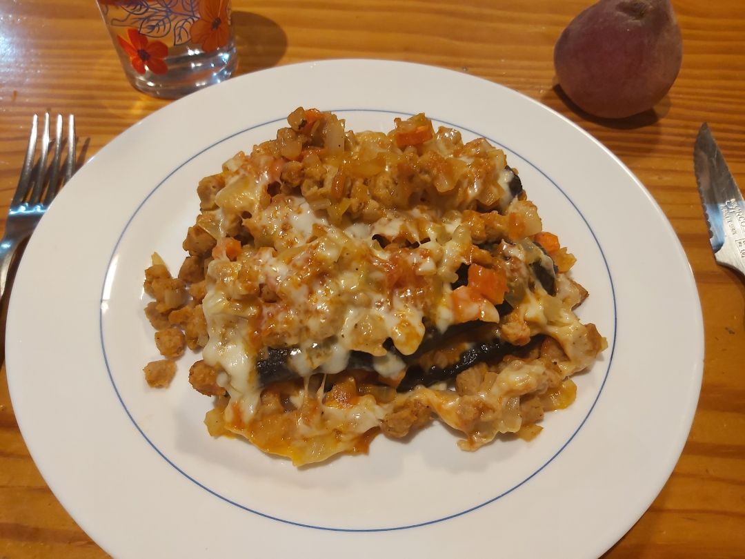 Moussaka vegetariana.