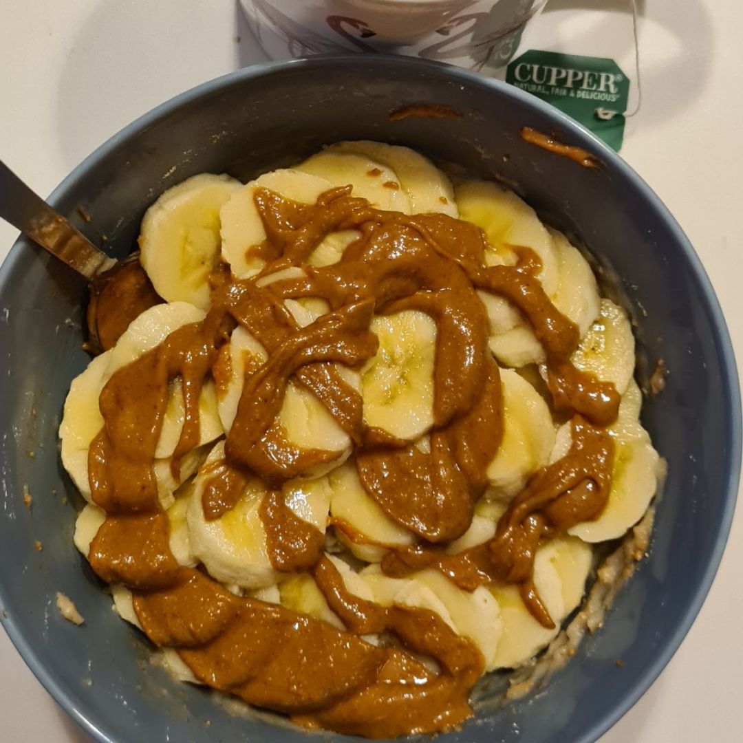 Porridge de avena y platano