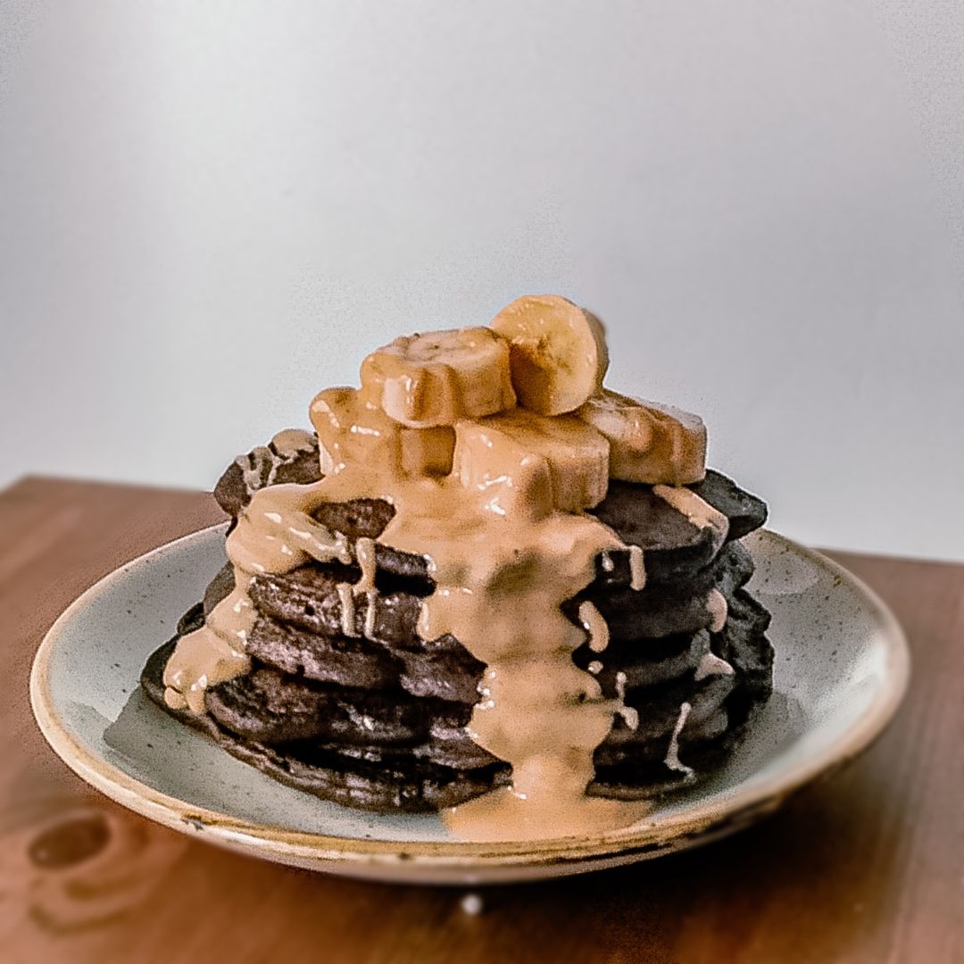 Tortitas de plátano y chocolate