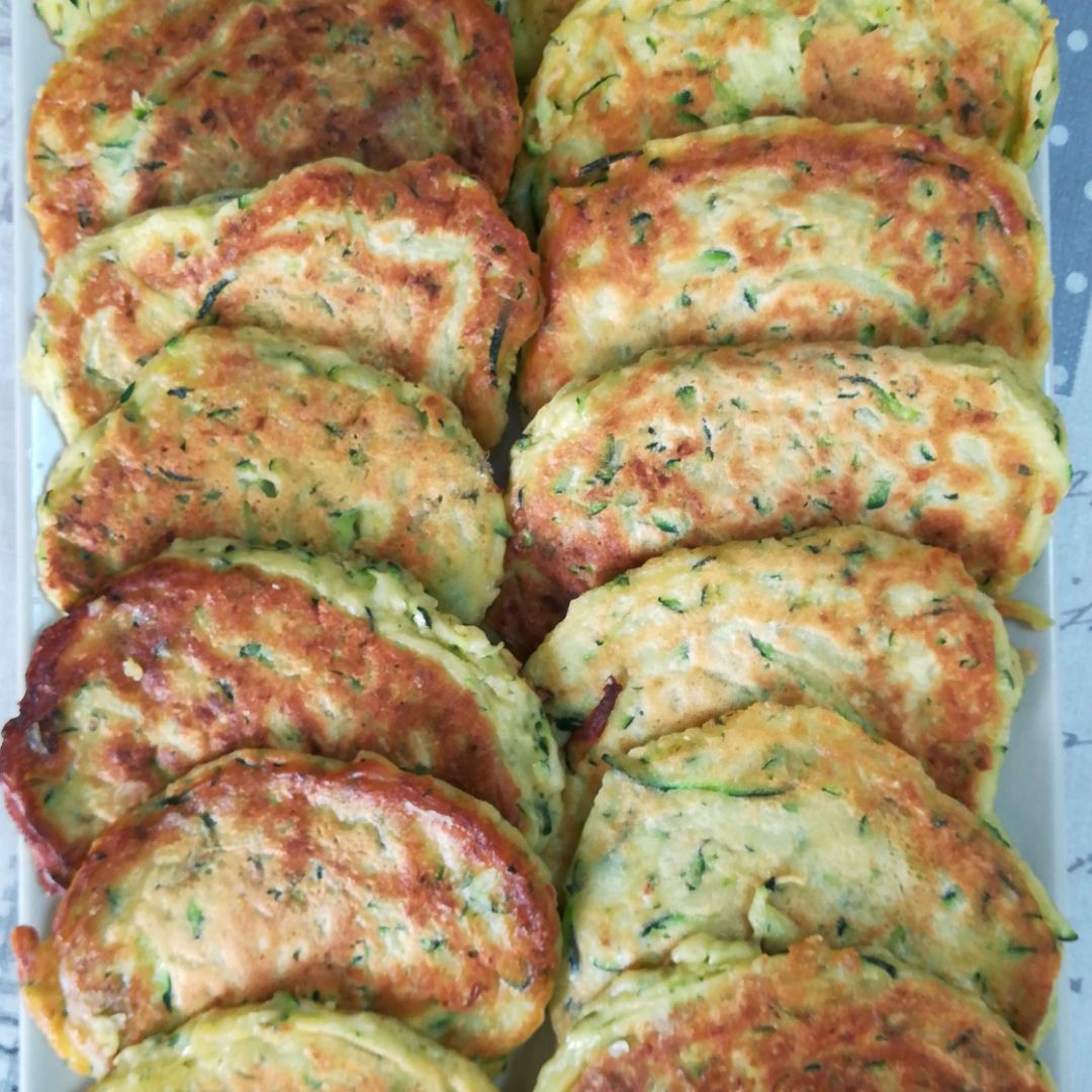 Tortitas de calabacín Tortitas de calabacín