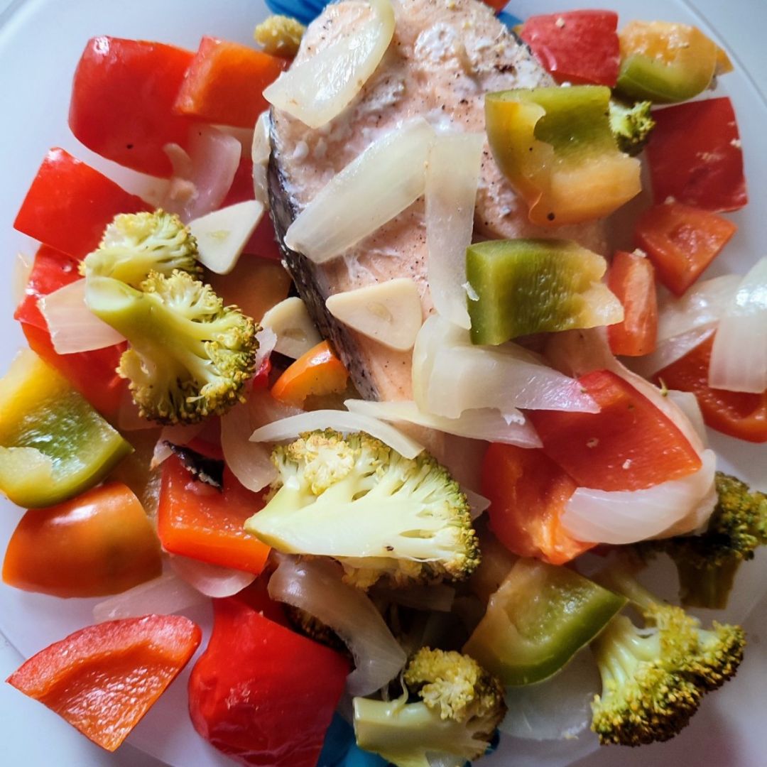 Salmón en papillote