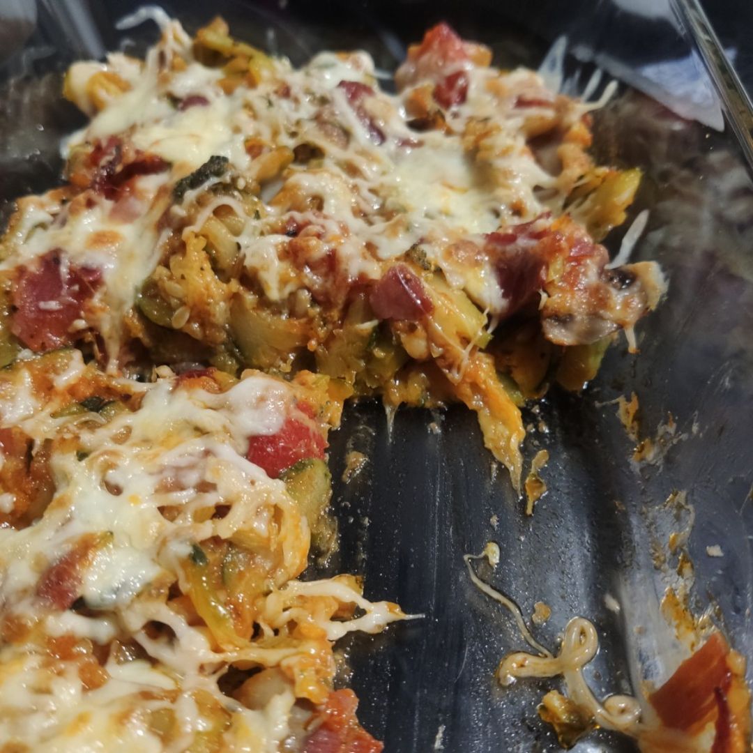 Gratinado de verduras y jamón Paso 4 Gratinado de verduras y jamón Paso 4