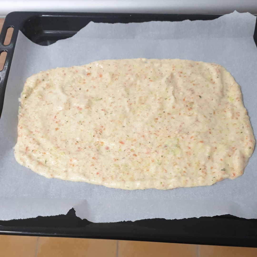Roll de salmón  Paso 1