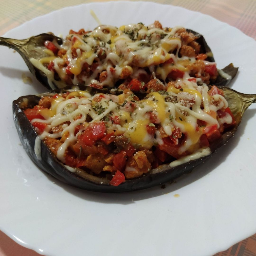 Berenjenas rellenas picantonas Berenjenas rellenas picantonas