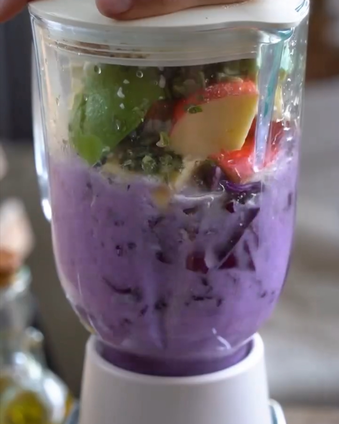 Gazpacho de lombarda Paso 0 Gazpacho de lombarda Paso 0