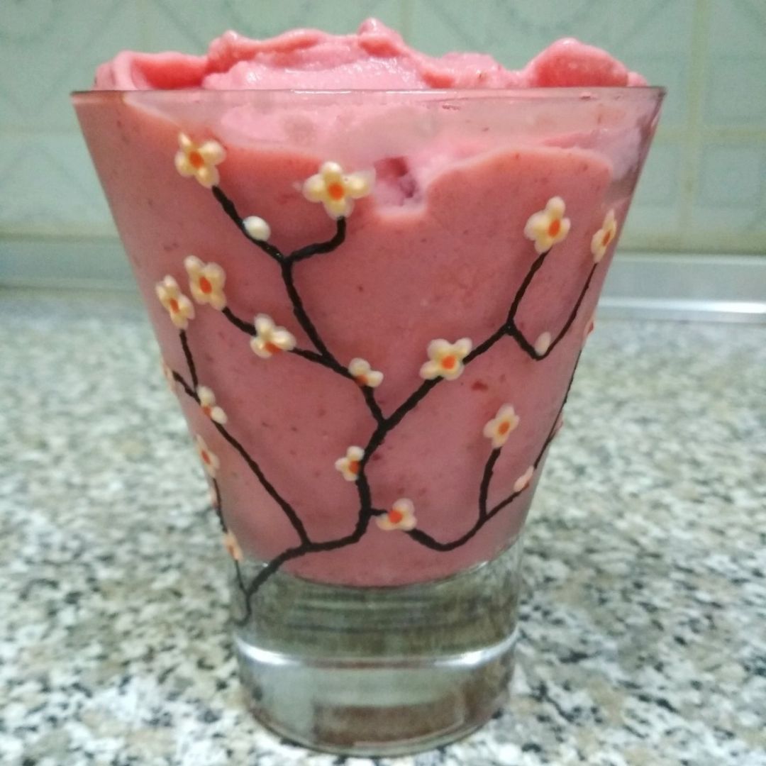 Helado de fresa