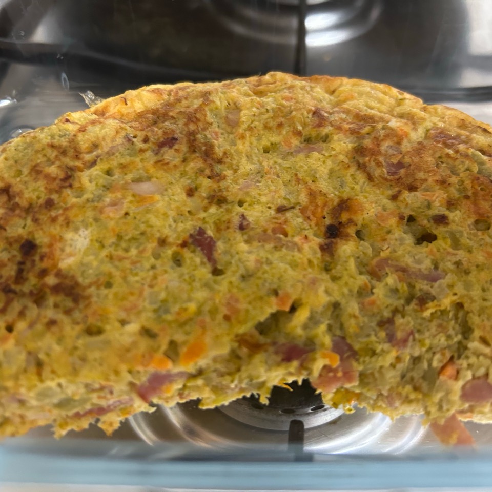Tortilla de brocoli y zanahoria 