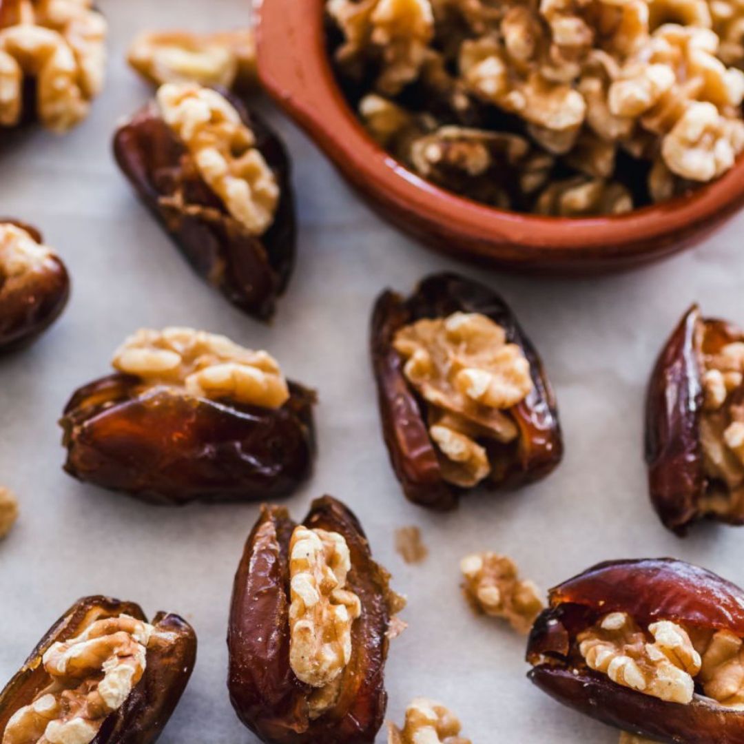 Dátil con nueces y chocolate Dátil con nueces y chocolate