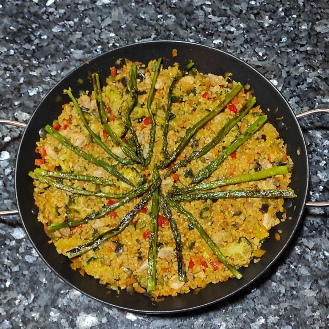 Bulgur con verduras y pollo Bulgur con verduras y pollo