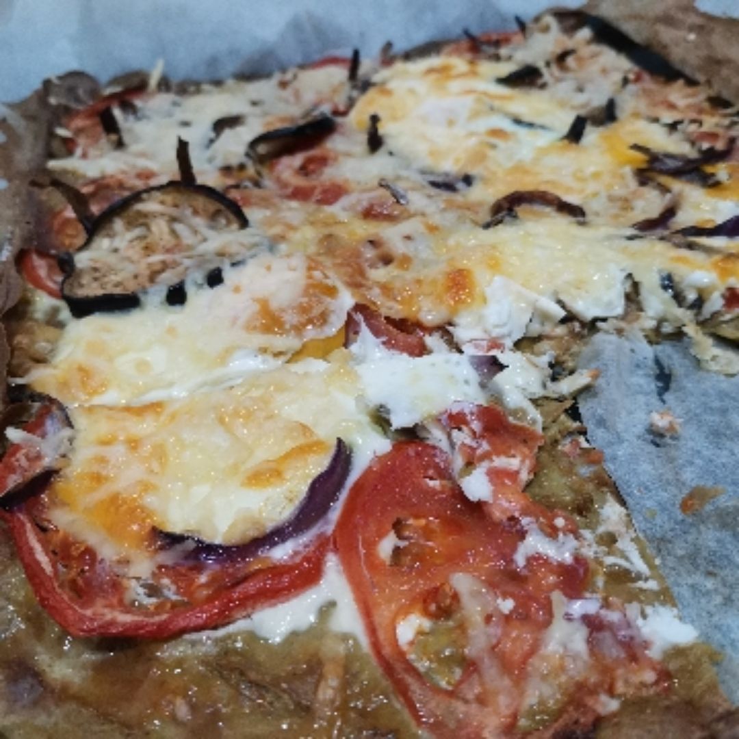 Pizza de judías verdes Pizza de judías verdes