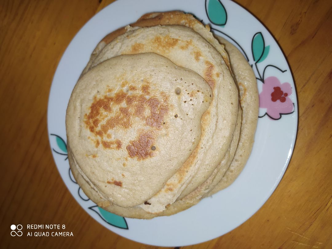 Pancaked de plátano y canela Pancaked de plátano y canela