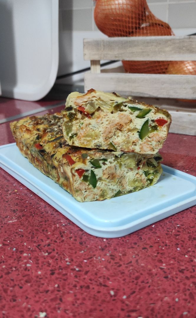 Pastel de verduras y pollo Pastel de verduras y pollo
