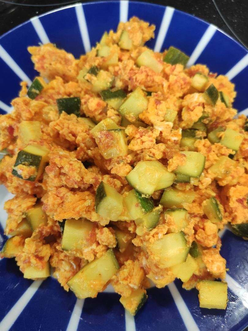 Revuelto con calabacín Revuelto con calabacín