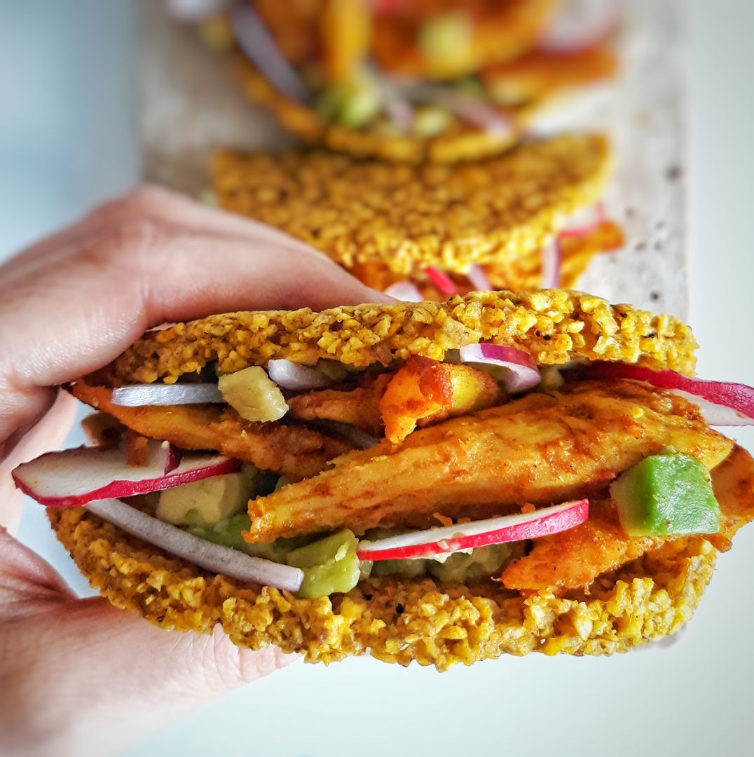 🌮TACOS DE PLÁTANO MACHO CON HEURA AL "RAS EL HANOUT"🌮