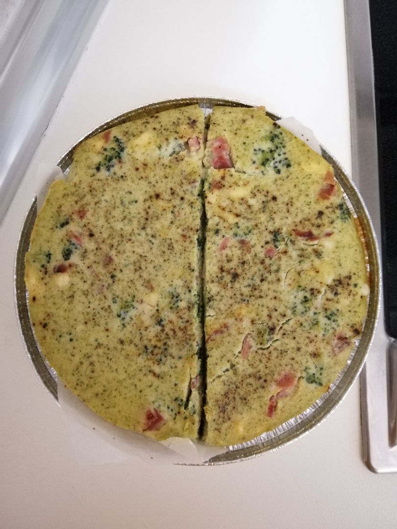 "Quiche" de brócoli. "Quiche" de brócoli.