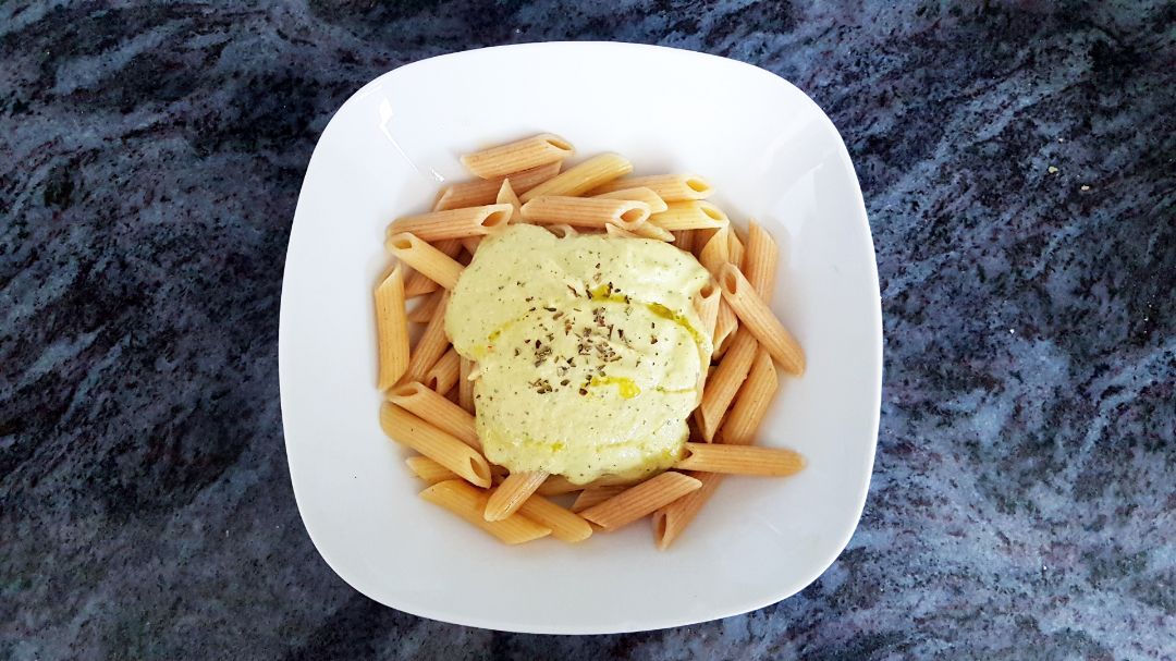 Pasta al pesto de calabacín Pasta al pesto de calabacín
