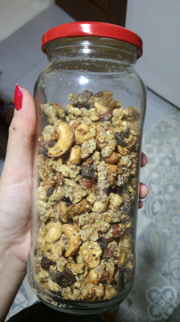 Granola o muesli casero con frutos secos Granola o muesli casero con frutos secos
