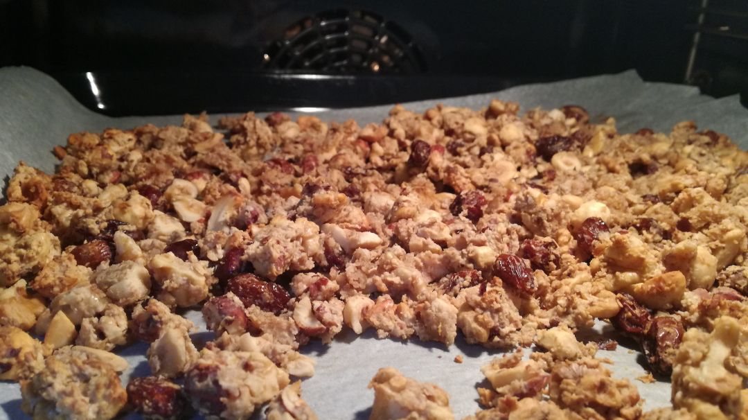 Granola o muesli casero con frutos secos Paso 5 Granola o muesli casero con frutos secos Paso 5
