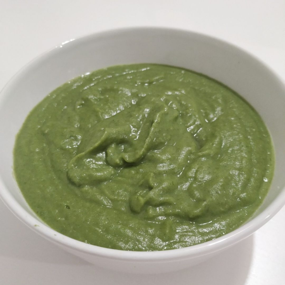 Crema de guisantes y espinacas Crema de guisantes y espinacas