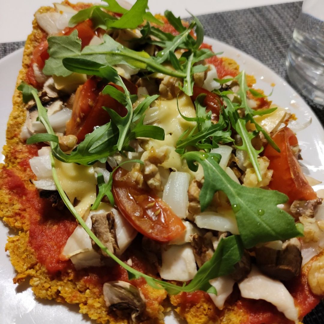 Pizza con base de batata