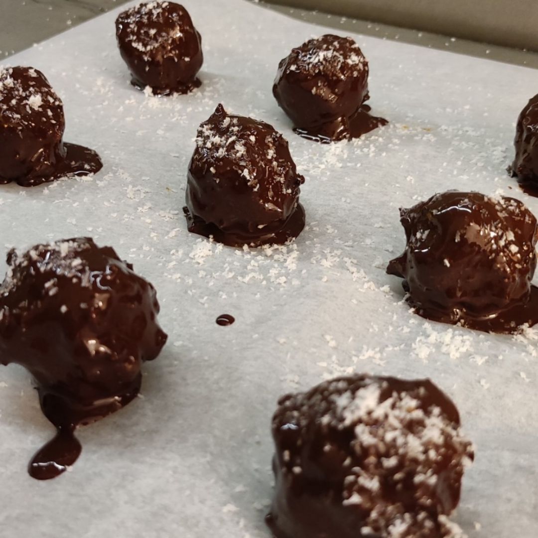 BOMBONES DE BONIATO 🍠 y CHOCOLATE 🍫 BOMBONES DE BONIATO 🍠 y CHOCOLATE 🍫