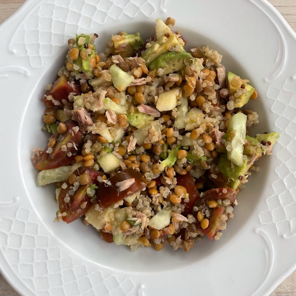 Ensalada de lentejas y quinoa 