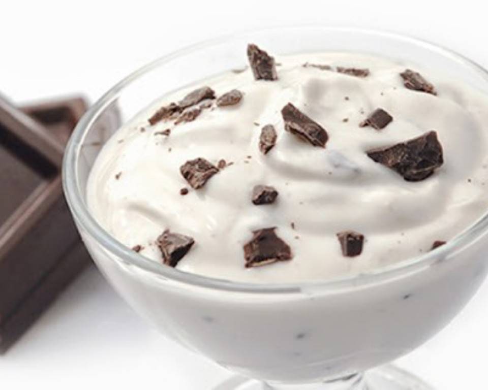 Yogurt griego de stracciatella Yogurt griego de stracciatella