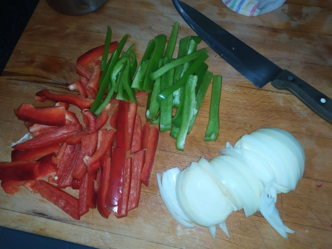 Fajitas de polloStep 0