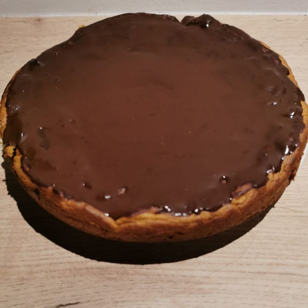 Bizcocho de chocolate, boniato y coco. 