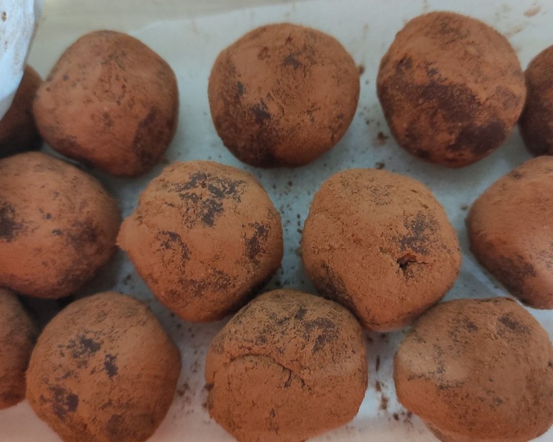 Trufas de boniato y chocolate Trufas de boniato y chocolate
