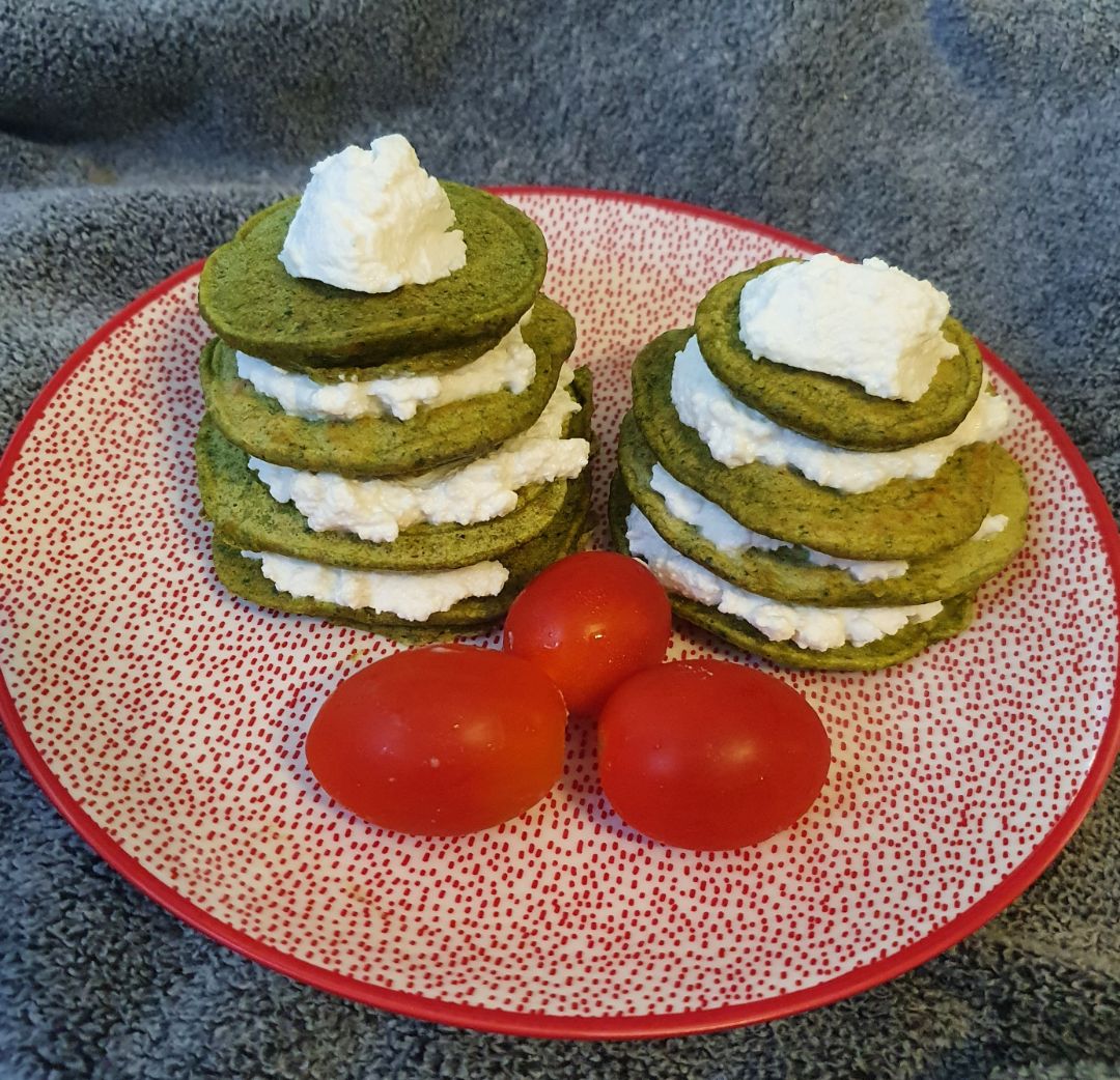 Tortitas de espinacas con queso