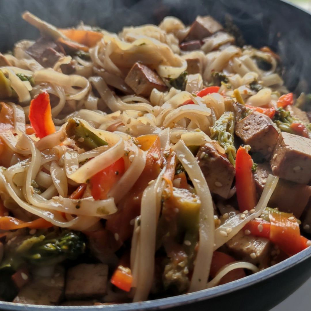 Wok oriental vegano Paso 4 Wok oriental vegano Paso 4