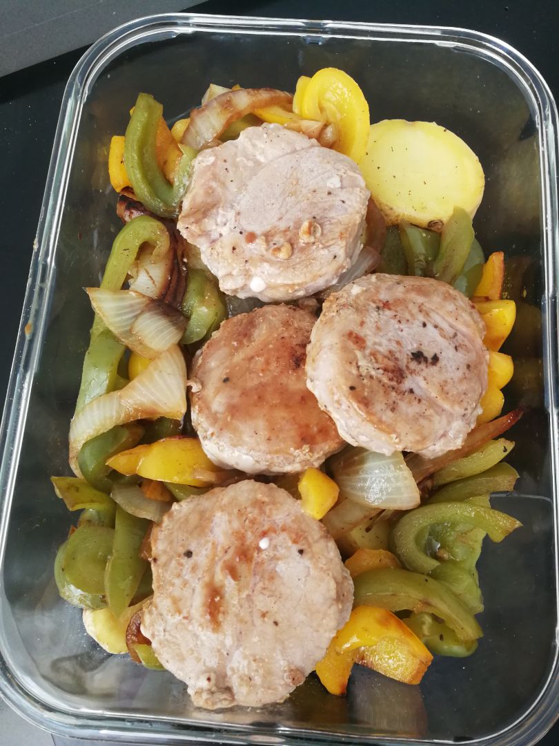 Solomillo con verduras 