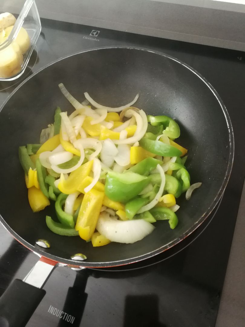 Solomillo con verduras  Paso 1