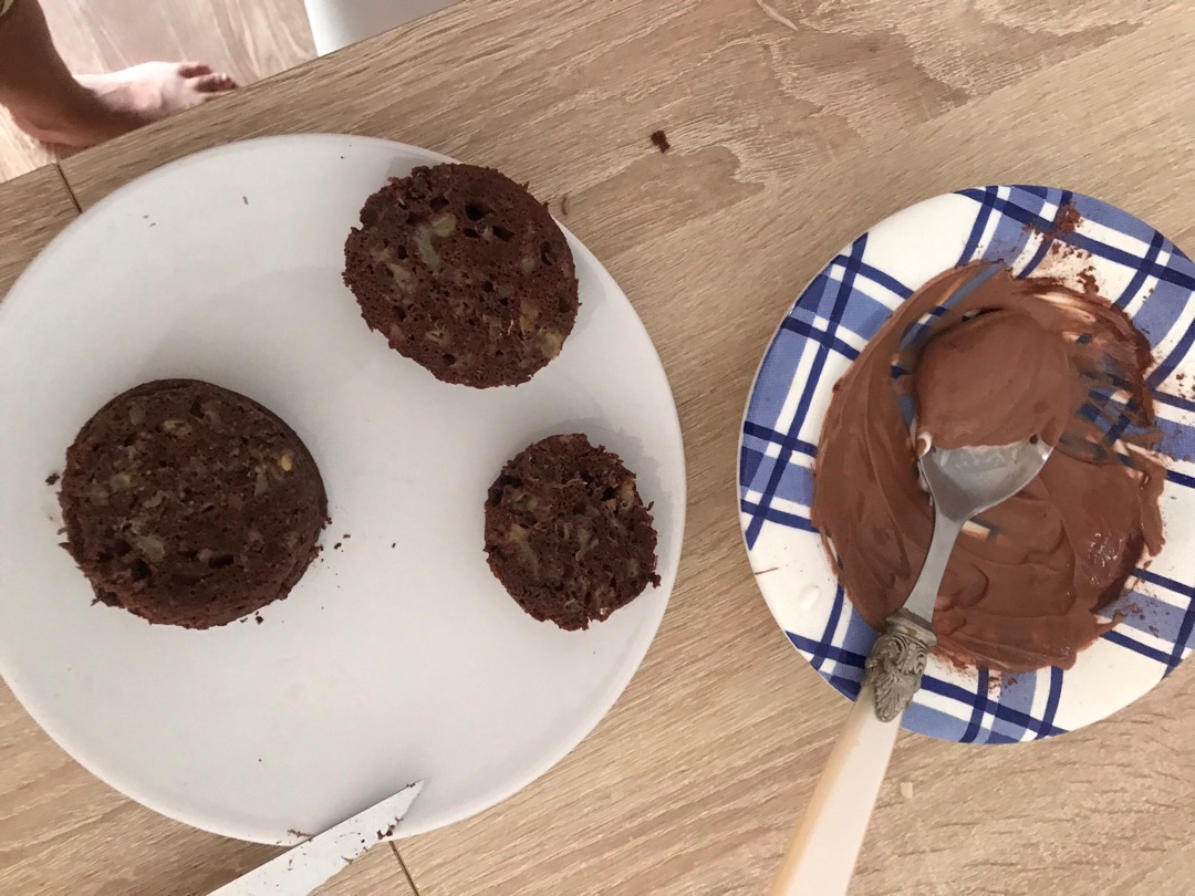 Mug cake plátano y cacaoStep 0