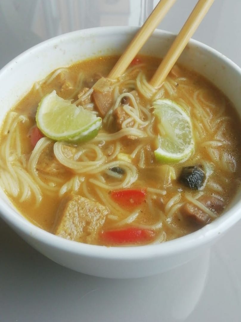 Sopa Thai a mi estilo. 