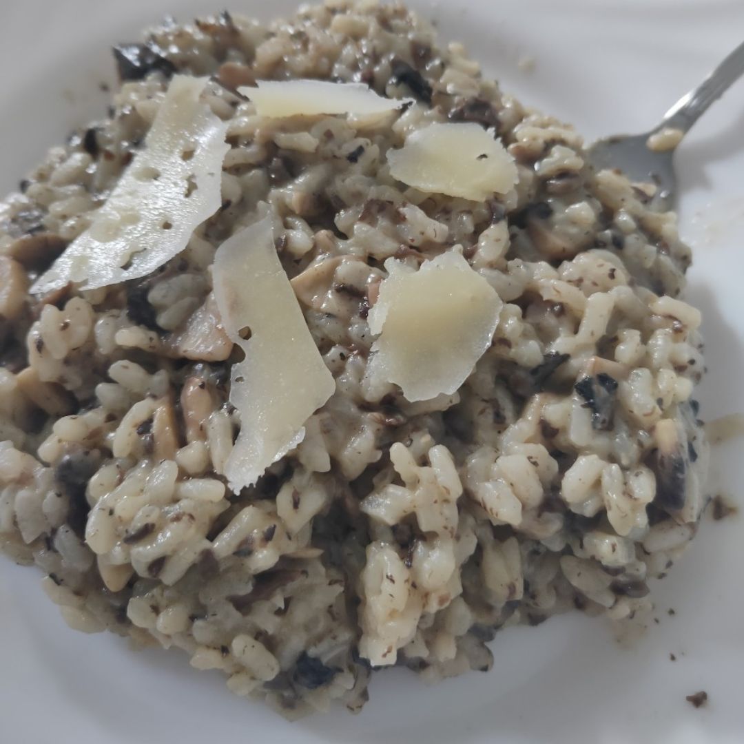 Risotto de champiñones y trufa Risotto de champiñones y trufa