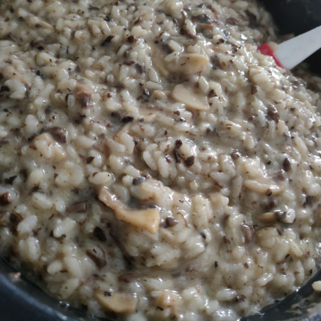 Risotto de champiñones y trufa Paso 3 Risotto de champiñones y trufa Paso 3