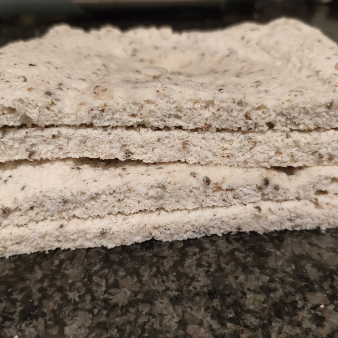 Pan sin gluten de lino al microondas Paso 2 Pan sin gluten de lino al microondas Paso 2