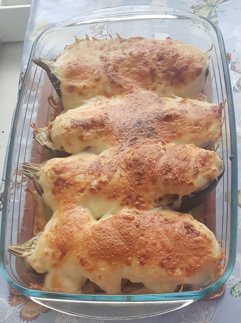 Berenjenas rellenas de carne Paso 4