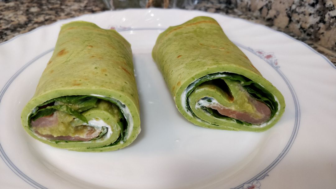 Crepé de espinacas