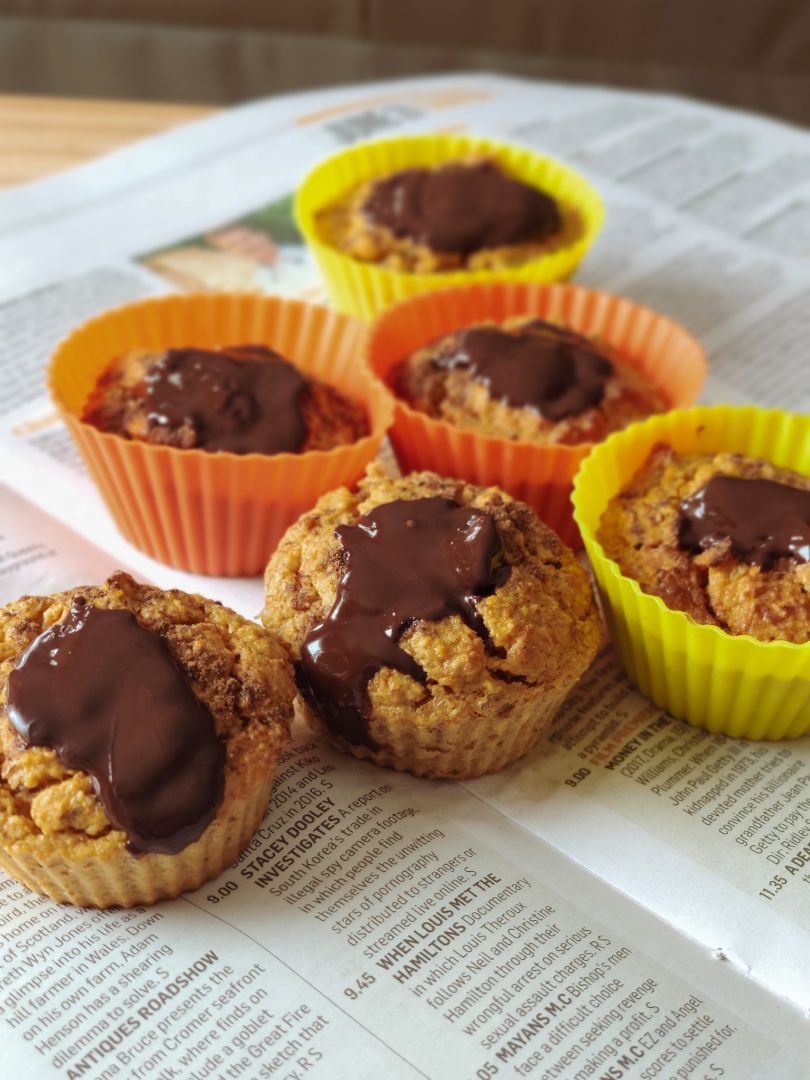 Muffins de zanahoria y plátano Muffins de zanahoria y plátano