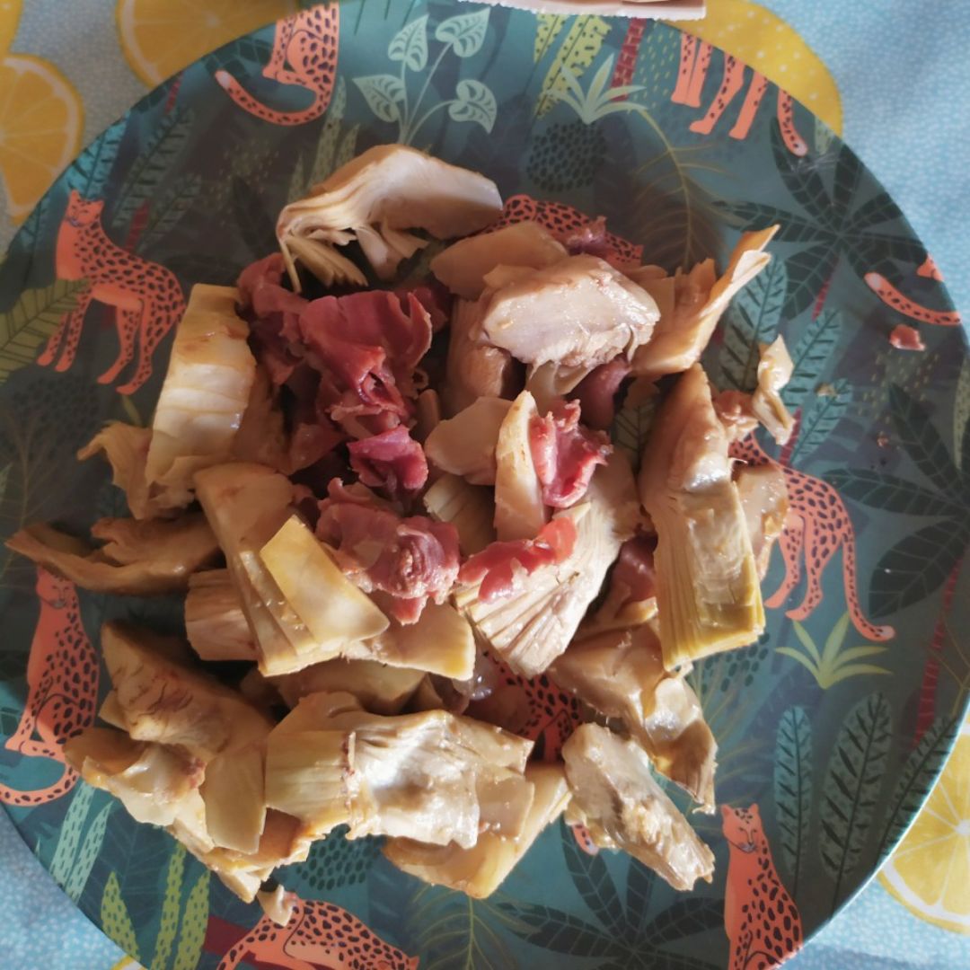 Alcachofas con jamón Alcachofas con jamón