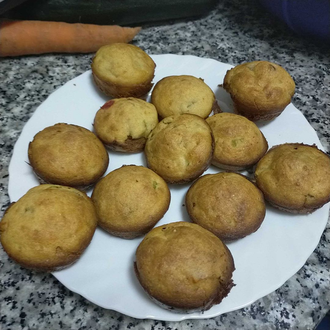 Muffins de verdura sin gluten 