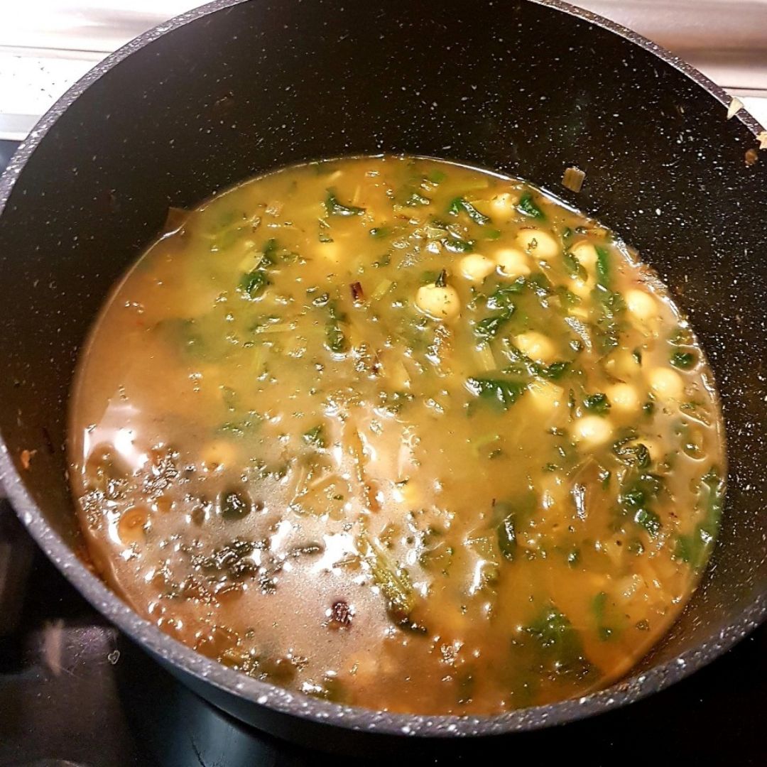 Garbanzos con espinacas Paso 6 Garbanzos con espinacas Paso 6