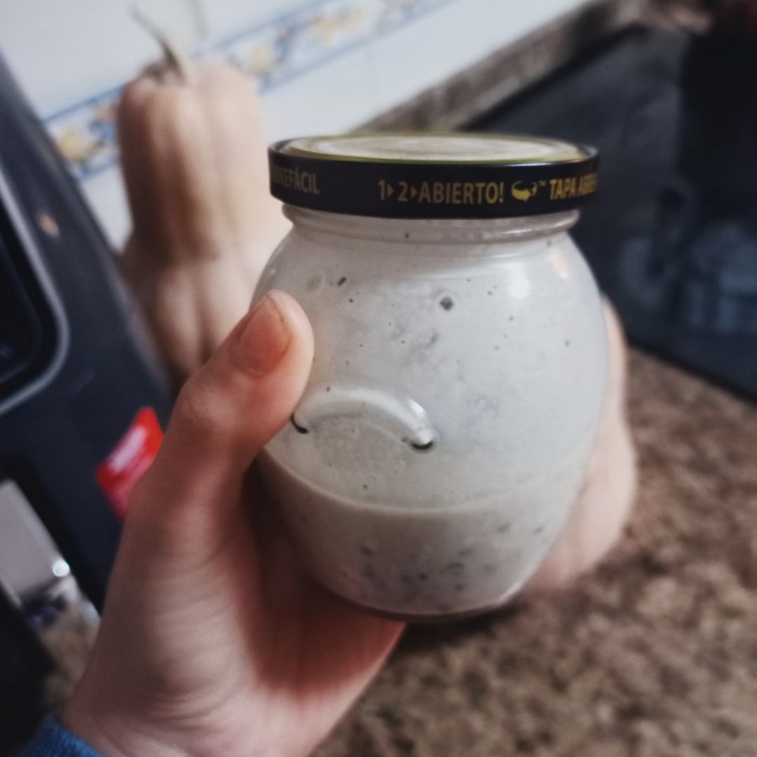 OVERNIGHT OATS DE COOKIE Y KINDER VERSIÓN INVIERNO❄️☃️  Paso 0