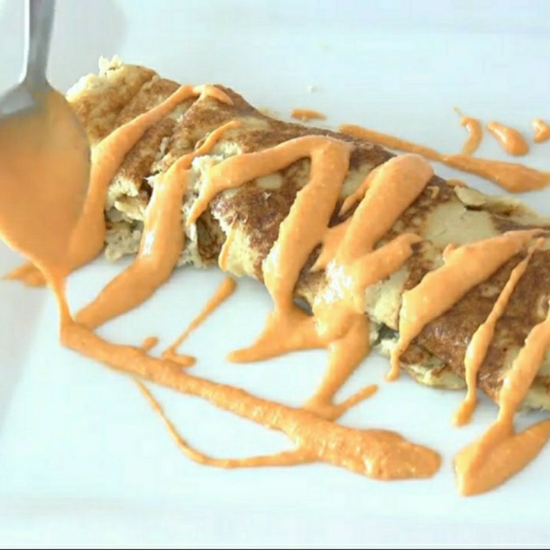 CREPES DE AVENA DE BACALAO Y MANZANA EN SOLO 10 MINUTOS CREPES DE AVENA DE BACALAO Y MANZANA EN SOLO 10 MINUTOS