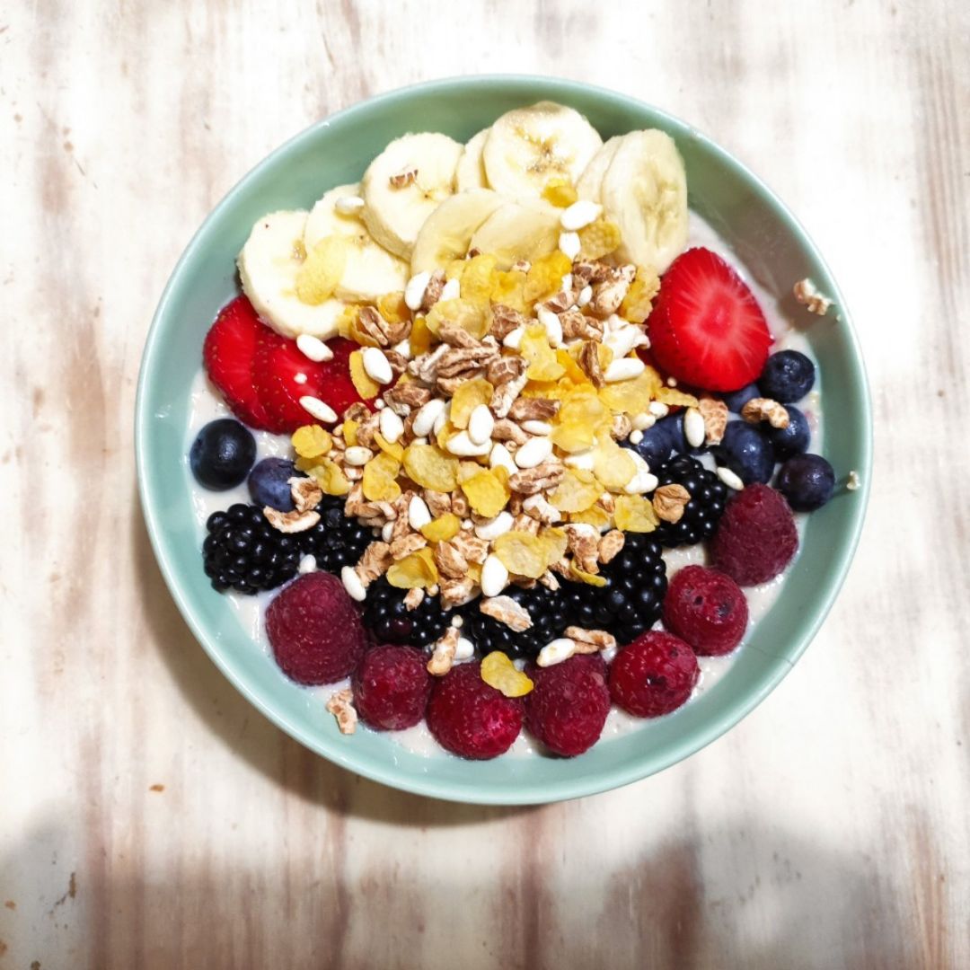 Porridge de frutos rojos 